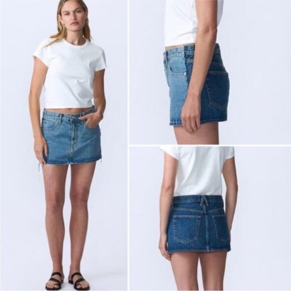 NWT SLVRLAKE ReWorked Mini Skirt Great Divide Sz 30